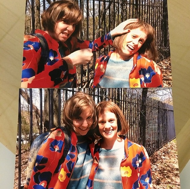 7. Lena Dunham ve çok sevdiği dublörü Dakota Bown.