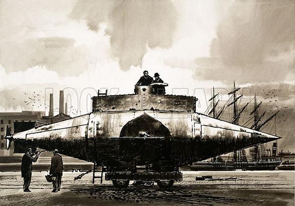 46. İlk motorlu denizaltına 'Tekrar yüzeye çıkmalıyım' anlamına gelen 'Resurgam' ismi verilmiştir. Maalesef batmasıyla sonuçlanmıştır.