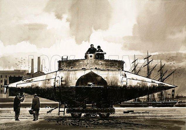 46. İlk motorlu denizaltına 'Tekrar yüzeye çıkmalıyım' anlamına gelen 'Resurgam' ismi verilmiştir. Maalesef batmasıyla sonuçlanmıştır.