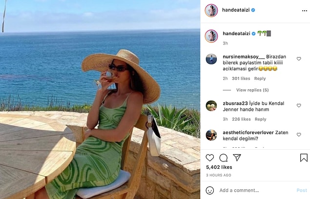 Ataizi dünyaca ünlü model Kendall Jenner’ın fotoğrafını kendi fotoğrafıymış gibi paylaşınca olanlar oldu.