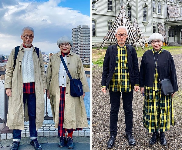 14. Японская супружеская пара каждый день носит похожие наряды