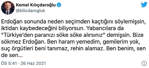 Kılıçdaroğlu'ndan Erdoğan'a: 'Sonunda Neden Seçimden Kaçtığını Söylemişsin, İktidarı Kaybedeceğini Biliyorsun'