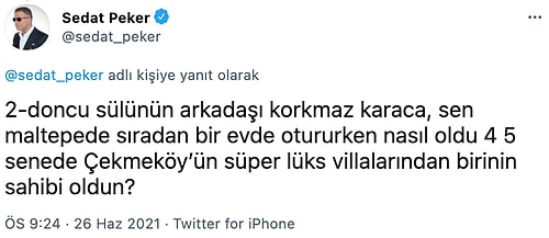 Sedat Peker'den Korkmaz Karaca Savı: 'Yakınlarımı Ortaya Koyup Bana Ulaşmak İstedi'