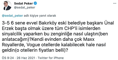 Sedat Peker'den Korkmaz Karaca Savı: 'Yakınlarımı Ortaya Koyup Bana Ulaşmak İstedi'