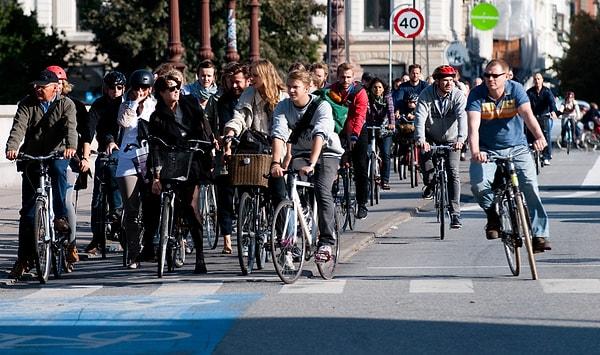 1. Kopenhag'da bisiklet sayısı insan sayısından fazladır.