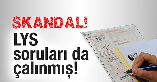 Gelelim sınavın başka bir boyutuna. Bildiğiniz gibi her sene soruların çalındığına, birilerine soruların servis edildiğine dair iddialar ortaya çıkıyor. Bu yıl da ortalık böyle bir iddiayla karıştı.