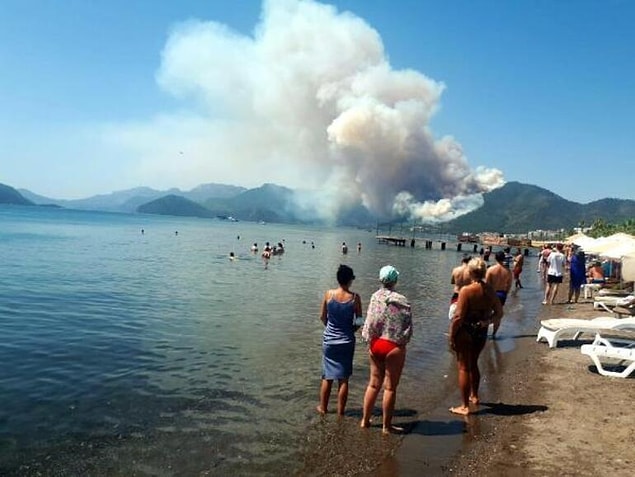 Marmaris'te Kokutan Yangın