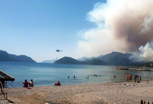 Marmaris'te Orman Yangını: Alevlerin Ortasında Kalan Bir Orman Personeli Can Verdi