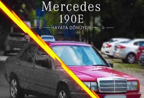 1988 Model Mercedes 190E'nin Yeniden Hayata Dönüşünü İzlerken Adeta Hipnoz Olacaksınız!