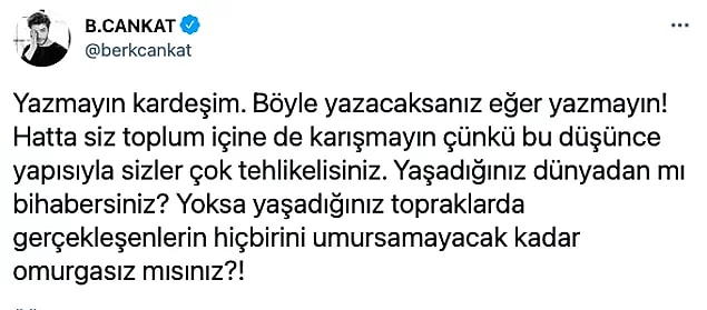 Kendisi son günlerde, kadına şiddet içerikli dizilerle ilgili yaptığı yorumla gündemde.