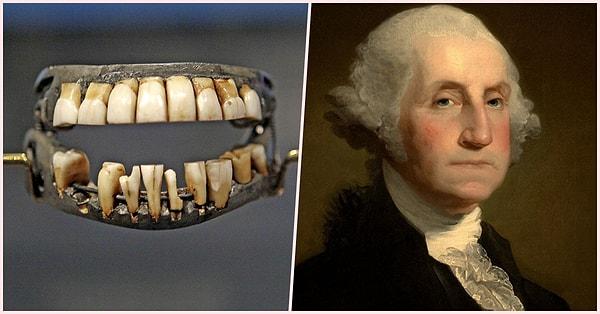 6. İddiaya göre George Washington, kölelerinin dişlerinden yapılmış takma dişleri vardı.