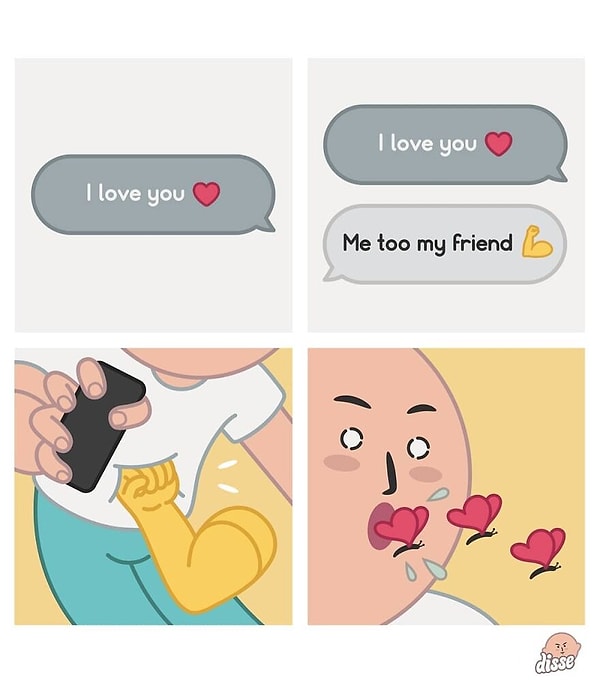 9. -Люблю тебя. -И я тебя мой друг