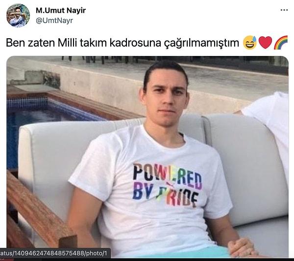 4. Giydiği tişörtten ötürü hedef gösterilen Galatasaraylı Taylan Antalyalı'ya Beşiktaş'tan Umut Nayir'den destek geldi.