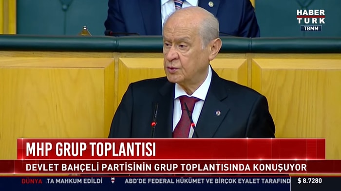 Bahçeli, Grup Toplantısında 'ABD'ye Üye Olduğumuz Oldu, Olmazsa Kendi Yol Haritamızı Kendimiz Çizeriz' Dedi