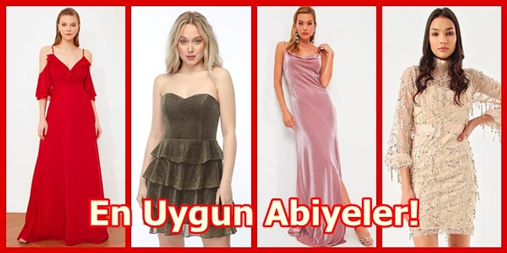 250 TL Altına Satın Alabileceğiniz Uygun Fiyatlı ve Zarif Abiye Elbise Modelleri
