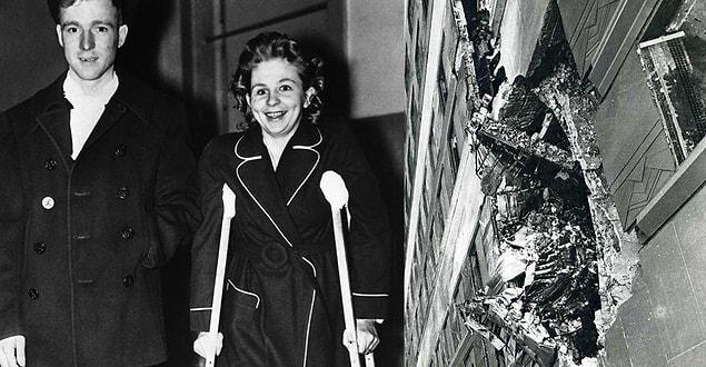 3. 1945 yılında New York'ta meydana gelen bir uçak kazası sırasında kurtulan tek kadın asansör görevlisi Betty Lou Oliver olmuş.