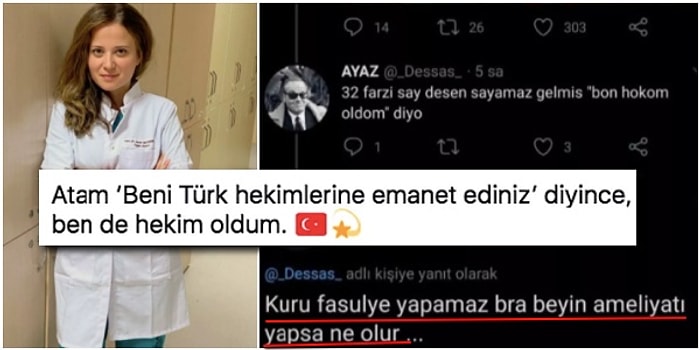 Kadın Doktora "Kuru Fasulye Bile Yapamaz" Diyen Cahillere Başka Bir Kadın Doktordan Kapak Gibi Cevap