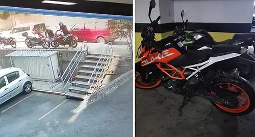 Kilidini Kırdıkları Motosikleti Onedio Ofisinin Önünden Çalan Hırsızlar Güvenlik Kamerasında!