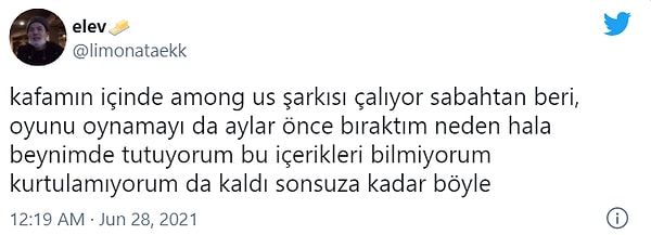 12. Fazla Among Us'a maruz kalmak ve şarkının feci akılda kalıcı olmasının ortak sonucu.