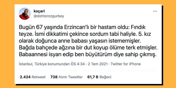 'Fındık' Teyzenin Dokunaklı Ad Hikayesi Okuyanları Hem Duygulandırdı Hem de İsyan Ettirdi