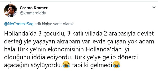 İnsanlar gelecek kaygısı yaşıyor. Bu tedirginlik hali de gurbetçilere yönelmemize neden oluyor. Vatandaşımız sinirini gurbetçilerden çıkartıyor.