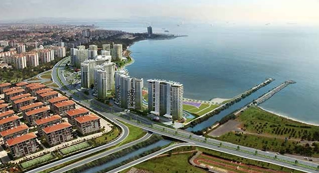 Kıyı ve park alanını sadece site sakinleri kullanabiliyor