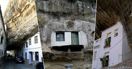 İspanya Dağlarında, Devasa Büyüklükte Bir Kayanın Altına Kurulmuş Kasabadan 20 Sıradışı Görüntü