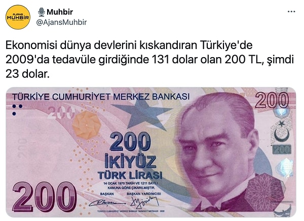 2. Türk Lirası'nın hali de en az bizimki kadar acıklı.