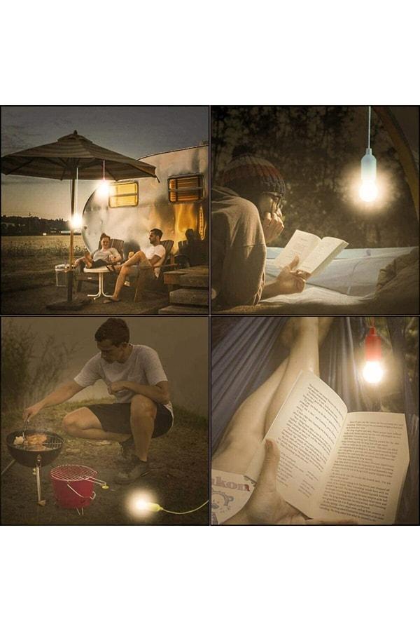 19. Portatif pilli ampul ile yaz gecelerinde istediğiniz her yerde aydınlanın!