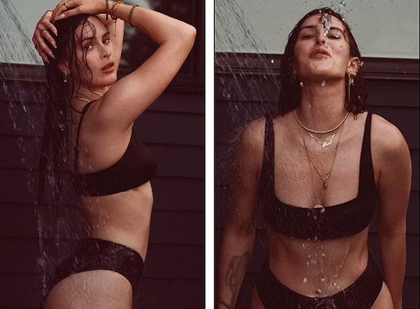 Не все фотографии полностью посвящены главному секс-символу 90-х, на многих других снимках изображены ее прекрасные дочери.