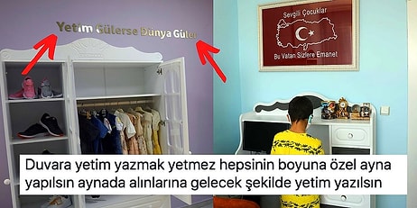 Yetim Çocuklara Özel Oda Kuran Kaymakamlığın Kocaman Harflerle Duvarlara Yazdığı Skandal Söz ve Tepkiler