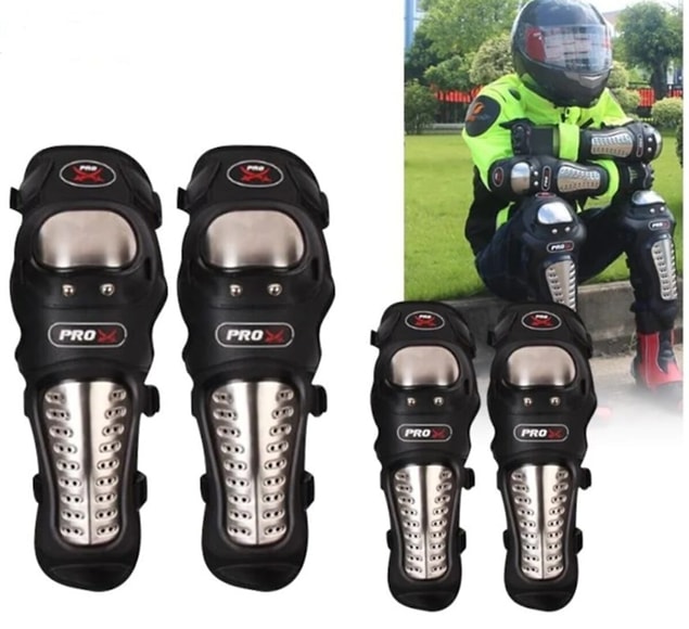 8. Motosiklet ekipmanlarının en önemlilerinden dizlik ve dirseklik seti.