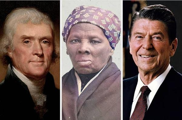 17. Harriet Tubman, hem Thomas Jefferson hem de Ronald Reagan'ın yaşamı boyunca hayattaydı.