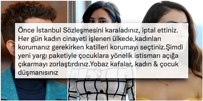 Cinsel İstismarda 'Somut Delil' Şartı Arayan Düzenlemenin Kabul Edilmesine Ünlülerden Gelen Tepkiler