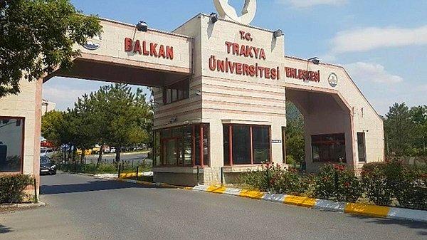 Edirne Trakya Üniversitesi (TÜ) 2020-2021 Taban Puanları ve Başarı Sıralamaları