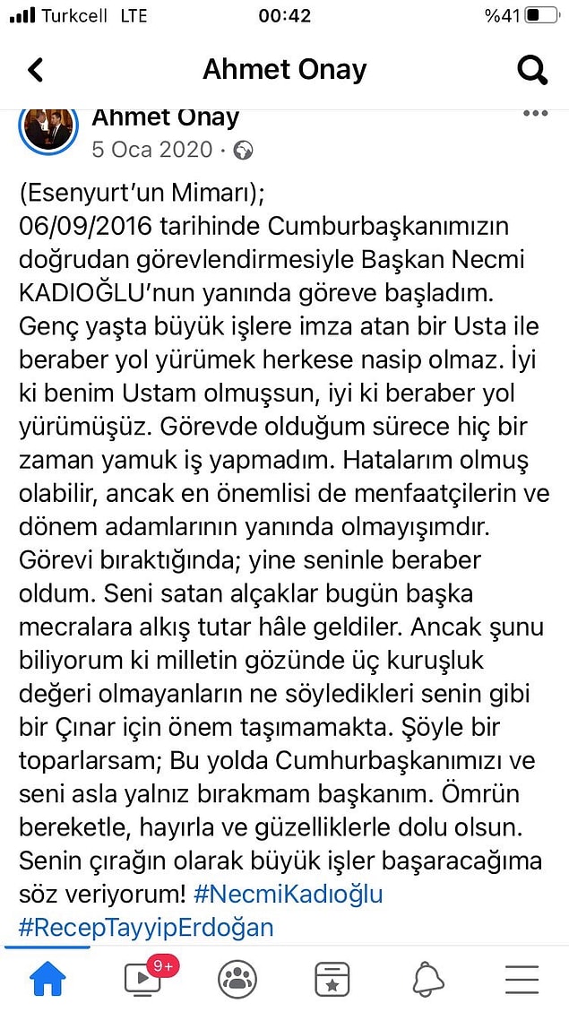 2016 yılında 15 Temmuz'un hemen ardından Esenyurt Eski Belediye Başkanı Necmi Kadıoğlu'nun yanında da göreve başlamış.