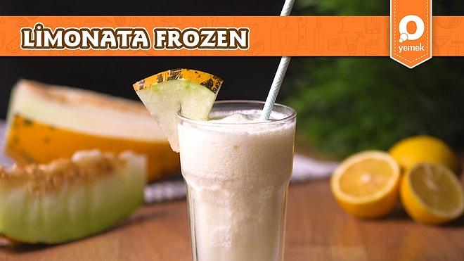 Sıcaklara Kesin Çözüm! Bol Buzlu Kavunlu Limonata Frozen Nasıl Yapılır?