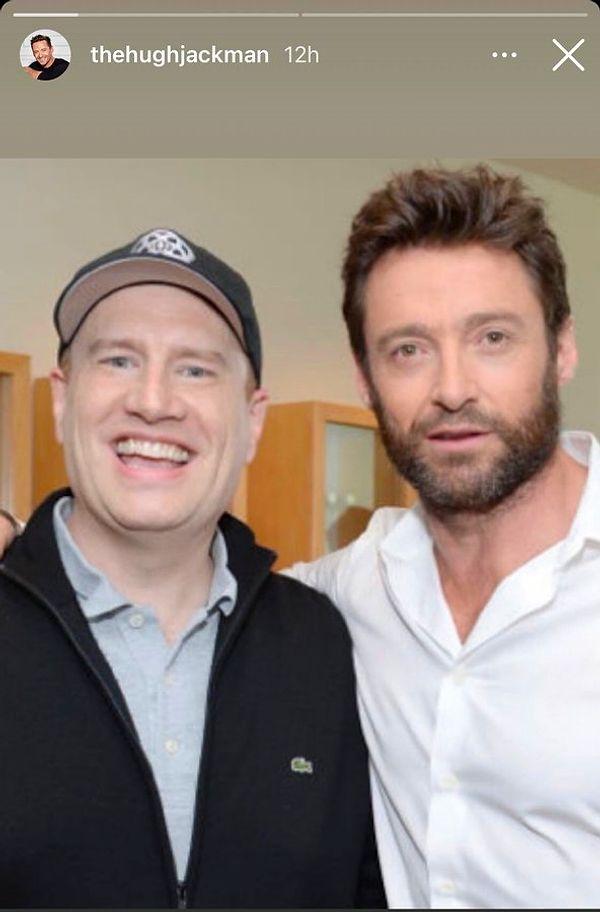 4. Hugh Jackman'ın önce bir Wolverine fanart’ı ardından da Kevin Feige ile bir fotoğraf paylaşması ''Wolverine olarak geri mi dönüyor?'' yorumlarına sebep oldu.