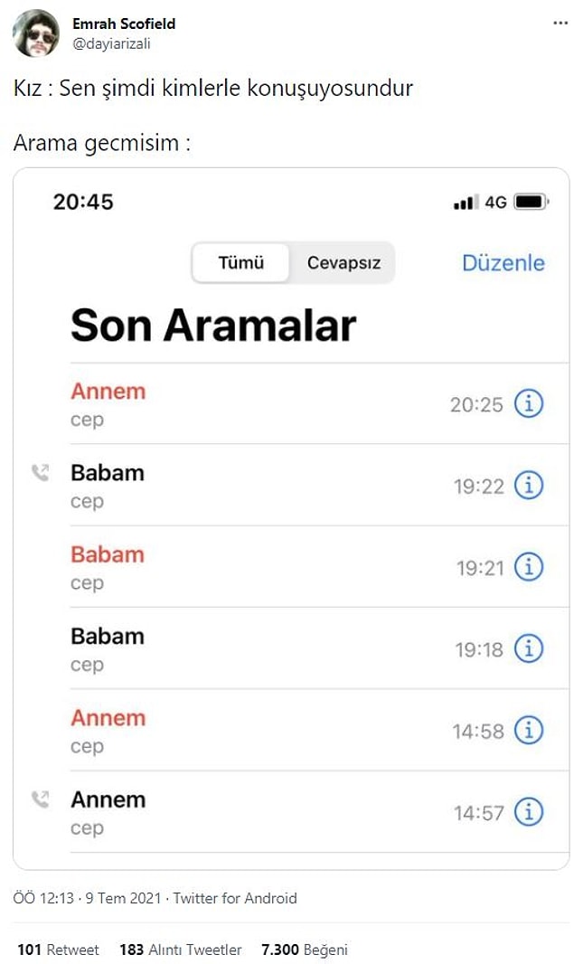 1. "Oooo hiç sorma o kısmı..."