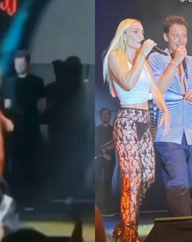 Uzun zamandır özlediği sahnelere dönen Gülşen, konserde Edis ile birlikte de şarkı söyledi.