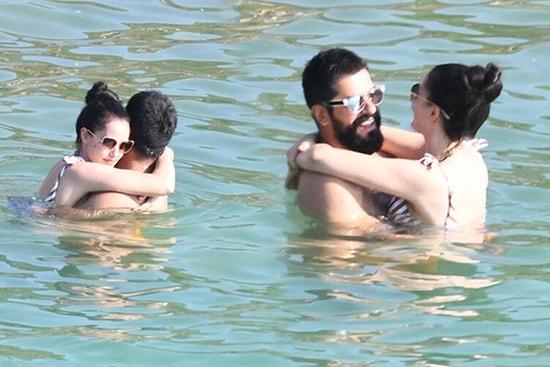 Fahriye Evcen ve Burak Özçivit'den Romantik Deniz Keyfi!