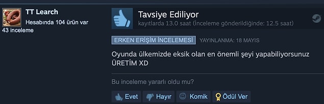 6. Yakında ülkemizde de olması dileğiyle.