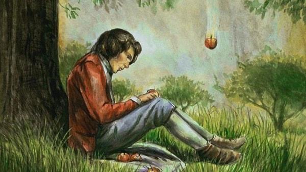 15. Isaac Newton yerçekimini bir elma kafasına çarptığı için keşfetmedi. Bunun yerine, bir elmanın düşmesine tanık oldu ve nesnelerin neden hep yukarı veya yana doğru düşmek yerine düştüğünü merak etti, bu düşünce onun Evrensel Çekim Yasası'nı bulması için ilham verdi.