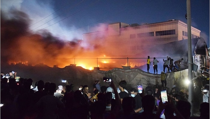 Irak'ta Hastane Yangınında Hayatını Kaybedenlerin Sayısı 50'ye Yükseldi