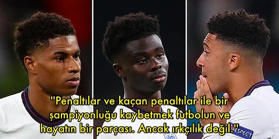 İtalya-İngiltere Maçında Penaltıları Kaçıran Rashford, Sancho ve Saka'ya Irkçı Saldırılar Yapıldı