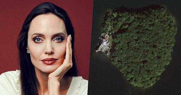 10. Angelina Jolie, eski eşi Brad Pitt için New York'un kuzeyinde kalp şeklinde bir ada olan Petra Adası'nı almış.