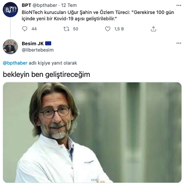 13. Delta Varyantına karşı karışık kokteyl.