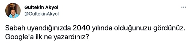 Twitter'dan bir kullanıcı şöyle bir soru sordu...