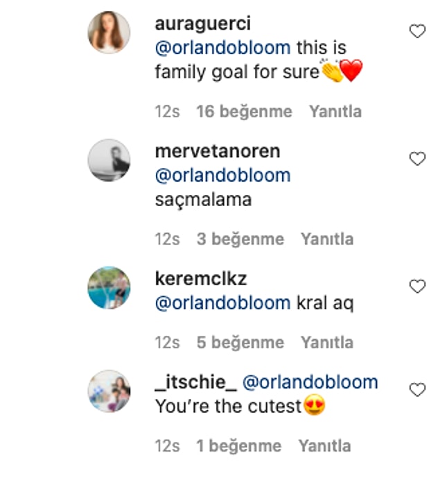 Türk bireyler de akın etti Orlando'nun bu yorumunun altına... 😂