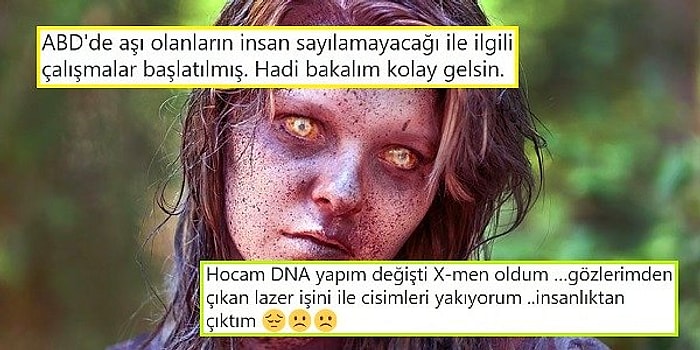 Aşı Olanların Artık İnsan Sayılmadığı ve Hiçbir Kanuni Hakka Sahip Olmadığını İddia Eden Twitter Kullanıcısı